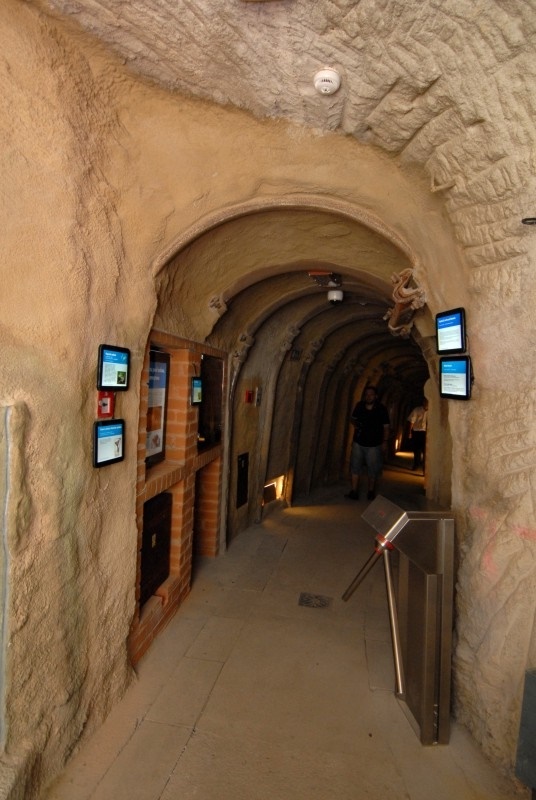Turniket Compact v expozici Svět v Podzemí - Plzeň